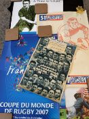 1928 and Modern, Multi-Nation Rugby Poster Selection (7): Lovely lot: 2 colourful large glossy