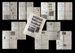 Rare 1908-09 Original Press Reports, Wales and Cardiff Matches inc Australia (11 sides): Wonderful