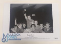 Jack Charlton Leeds United FC hand signed limited edition print (13/250), celebrating victory in the