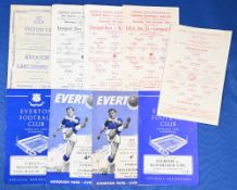 Selection of Merseyside match programmes 1945/46 Everton v Lancashire XI (fund raiser for Lancashire
