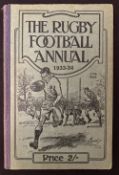 1933-4 Rugby Football Annual: Hardback 17th edition of this splendidly compact and informative