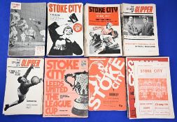 Collection of Stoke City home programmes to include 1963/64 Liverpool (December 28 - postponed)