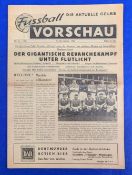 1956 European Cup match programme Borussia Dortmund v Manchester United Fussball Verschau match