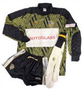Early 1990s Port Vale match prepared Goalkeepers Shirts, Shorts and Socks, made by Vibrant leisure
