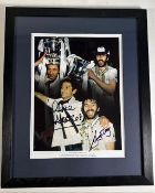 Framed Ossie Ardles and Ricky Villa Signed Spurs Collage celebrating the 1981 FA Cup Final victory