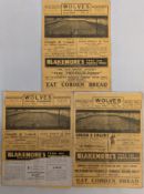 1936-1938 Wolverhampton Wanderers Wolves Home Reserves Central League Football Programmes x3: 10th