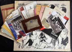 1940s on Llanelli RFC Collection of Memorabilia (Qty): 14 rugby programmes (plus ‘Eve-of-Match’ menu