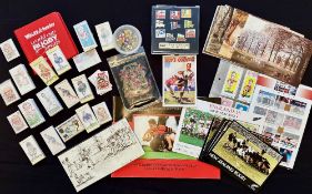 Rugby Cards and Badges Collection (Qty): More than 30 rugby badges, mostly good colourful metal