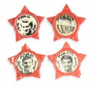 Badges: Manchester Utd Star badges generally early 1960s to include Maurice Setters (different),