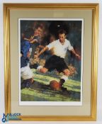 Stanley Matthews England Stoke limited edition signed print No.125 of 650, signed by Stanley
