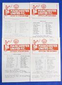 Manchester United 1980/81 reserves homes Liverpool, Blackpool, Preston NE, Sheffield United; fair/