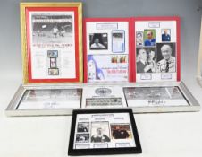 Framed and special glass West Germany World Cup Final 1966 featuring small picture of German team