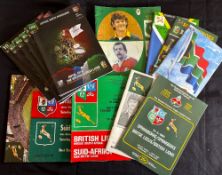 1974-2009 British and I Lions Tests in S Africa Rugby Programmes (21): All the test clashes v the