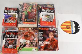 Manchester United match programme collection 2002/03 homes (7), FAC Portsmouth, WHU; Worthington Cup