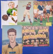 1950s Wolves Wolverhampton Wanderers FC multi signed Football Magazine Team Photograph: 8 good