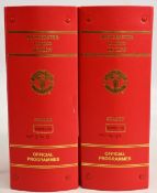 2009/10 Manchester Utd complete league season homes (19); FAC Leeds Utd, FLC Wolves, Spurs,