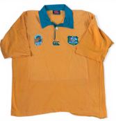 1992 Phil Kearns’ Match worn Australia Rugby Jersey: Official issue no. 2 jersey, 50” chest,