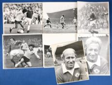 1972/73 Bobby Charlton last season press photographs of Manchester United players/staff also