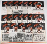Manchester United 1951/52 Division 1 champions complete season home programmes collection consisting