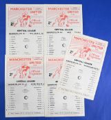 Manchester United reserves 1970/71 homes WBA, Nottingham Forest, Aston Villa, Coventry City, Wolves;