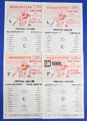 Manchester United reserves 1970/71 homes Sheffield United, Liverpool, Preston NE, Burnley; fair/