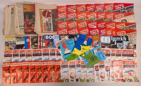 1976-1978 Manchester United Football Programmes, home and away programmes League and Cup, European