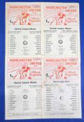 Manchester United 1972/73 reserves homes Bolton Wanderers, WBA, Nottingham Forest, Sheffield United;