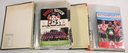 Manchester United FC home and away football programmes 1987/88 and 1988/89 to include Homes - 87/