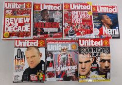 2007- 2012 Manchester United Official Magazines, a good clean collection to include part and full