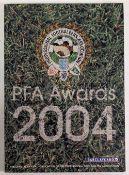 2004 signed Football Association Programme, with signatures of Harry Redknapp and Alan Shearer