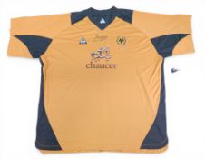 2004-2006 Wolverhampton Wanderers Home Le Coq Sportif Football Shirt signed by Manager Glen