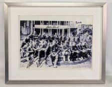 1966 World Cup Winning Squad multi signed Photograph taken outside the Hendon Hall Hotel where