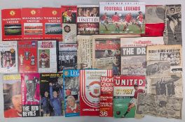 Manchester United Books, DVD, Newspaper Cuttings, Videos: to include some original Busby Babes