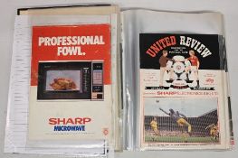 1986-87 Manchester United Home Programmes, two almost complete seasons collection to include