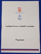 1988 Combined Services v Chelsea at the Aldershot Military Stadium Tuesday 1 November 1988 match