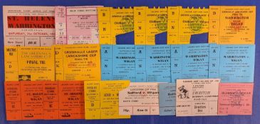 1959-1992 Lancashire Rugby League Cup Final Ticket Stubs, 1959, 1966, 1969, 1973 x2, 1981 1984 x2,