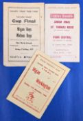 1957-1966 Lancashire Schools Rugby League Programmes Wigan Boys v Widnes Boys 17th May 1957, St