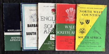 1960-61 and 1965 S Africa in the British Isles Rugby Programmes (5): 60-61 v NW Counties at Maine