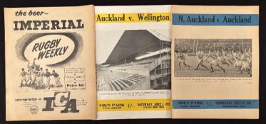 1959 and 60 Internal NZ Rugby Programmes (3): Large issues, Auckland v Wellington and v N