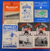 Selection of Manchester United homes v 1952/53 Walthamstow Avenue (FAC), 1953/54 Bolton Wanderers;