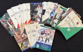 England Home 5/6 Nations Rugby Programmes (40): v Wales 1964, 66, 68 (3), 70, 72 (2), 80, 92, 94,