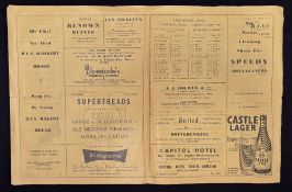 1964 Orange Free State v Wales Rugby Programme: As with lot 73, scarce large foldover style from