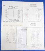 Manchester United 1981/82 reserves aways Blackburn Rovers, Derby County, Aston Villa, Liverpool (