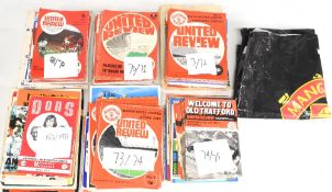 Manchester United match programme collection, 1974/75 almost complete season homes (20) less