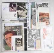 Collection of England 1966 squad autographs with multification noted, 22 players with 140