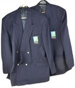 RWC 1995 Pair of Official IRB RWC Blazers (2): One navy, one black, large, one double and one single