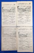 1949 Wigan Rugby League A Team Programmes to include a scarce Lancashire Combination Shield Final