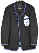 Modern Replica France early 1900s Olympic Blazer with Badge: Seam-Braided in Blue and White,
