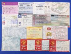 TICKETS: 2002/03 Manchester United away Premier League match tickets v Aston Villa, Bolton Wanderers