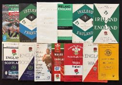 1953-97 Five Nations Rugby Programme Selection (13): Wales v Eng 1954, 81, 93 and 97; Eng v Scot